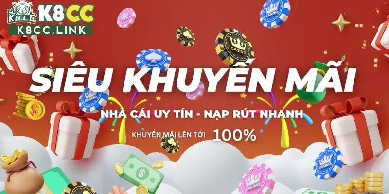 Nhà cái k8cc có đa dạng chương trình ưu đãi hấp dẫn cho anh em cược thủ